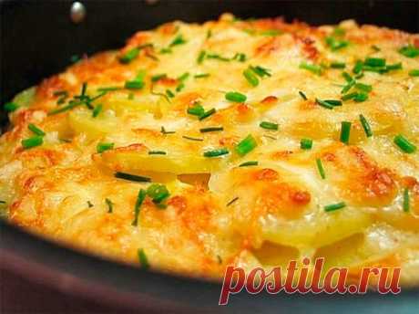 Вкусная картошка с сыром в микроволновке