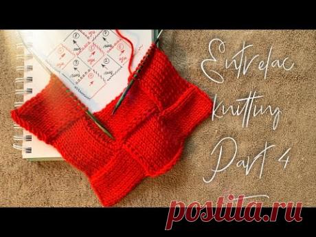 Вяжем ЭНТЕРЛАК СПИЦАМИ от УГЛА, часть 4 ❤️ / Entrelac  KNITTING, part 4
