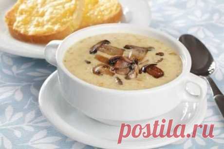 Вкусные рецепты. Грибной суп с сыром