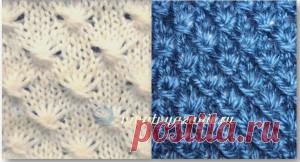 Узор спицами паучки - подробное описание Как вязать спицами простой и красивый узор Паучки - фото и подробное описание. Подходит для вязания детских и женских вещей. 