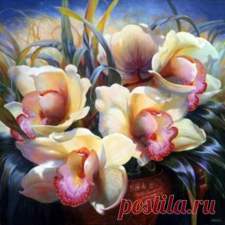 В мире цветов, художница Elizabeth Horning - МирТесен
