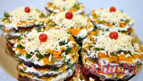 Изумительные печеночные мини-тортики. Даже дети просят добавки Вкуснятина для праздничного стола!