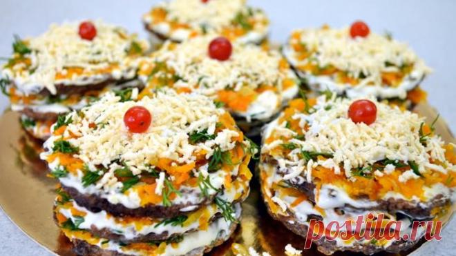Изумительные печеночные мини-тортики. Даже дети просят добавки Вкуснятина для праздничного стола!