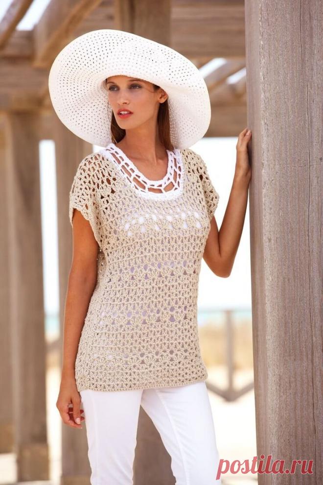 Летние топы крючком | Краса Елена | Дзен