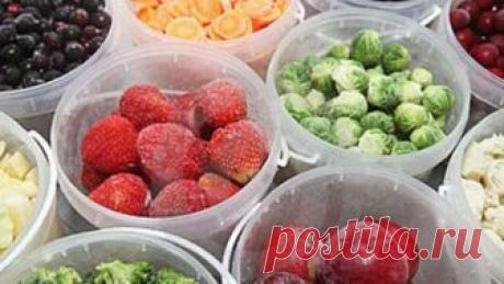 Научитесь профессионально замораживать фрукты и овощи! Отличные советы!