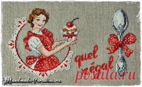 Французский шик. Винтажная вышивка крестом - Handmade-Paradise