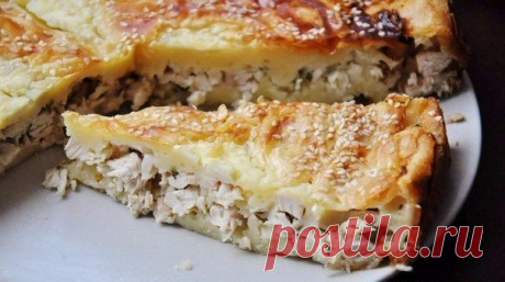 Быстрая выпечка: Куриный лентяй. Легко и просто! Приготовить такой пирог можно не только в духовке, но и в мультиварке!