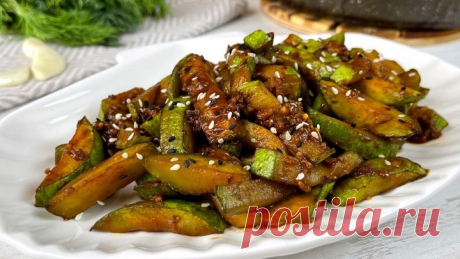 Очень Вкусная закуска из КАБАЧКОВ &quot;Десятиминутка&quot;! Такие КАБАЧКИ Вы еще не ели! А мы едим ложками!