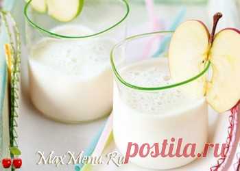Яблочный коктейль с кефиром | Max Menu – лучший кулинарный сайт, самое вкусное меню и рецепты только у нас