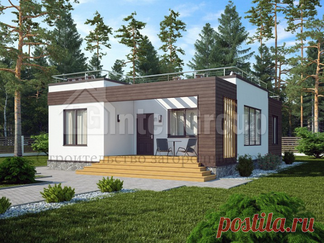 Проект дома из бруса Бруклин 11.5 x 11.8 м, общая площадь 90 м2, заказать проект и его недорогое строительство под ключ, вы можете у нас.