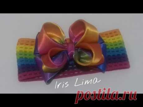 Como fazer laço mil faces Diy ,Tutorial ,Pap By Iris Lima How To Make a Hair Bow