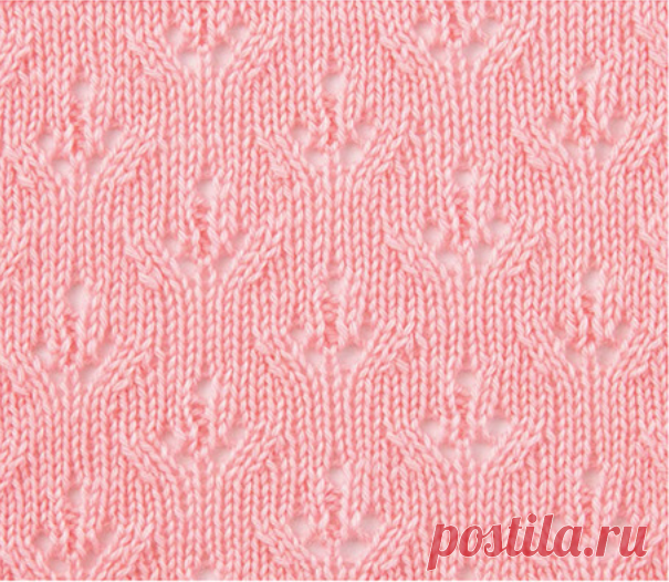 Ажурные листочки и цветочки спицами — 10 узоров для летнего вязания | Ирина СНежная & Вязание | Яндекс Дзен