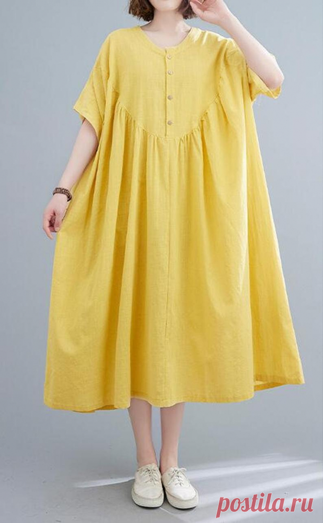 Womens oversized dress large size dress summer Loose Fitting | Etsy