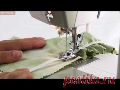 Лапка для пришивания тесьмы AU-131 - YouTube