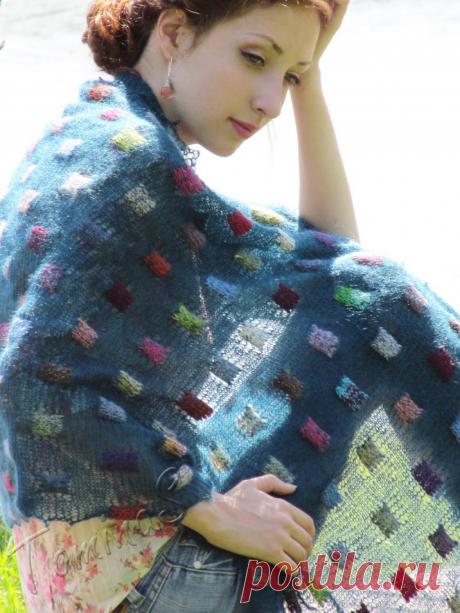 ЛЕСНОЕ ОЗЕРО - tominas.name Палантин "ЛЕСНОЕ ОЗЕРО" выполнен из нежного кидмохера. Автор идеи Danièle Dietrich (Elle Tricote)....