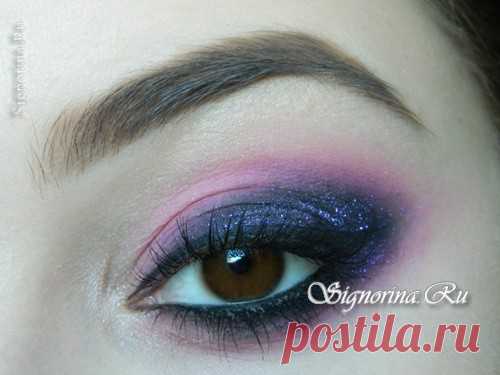 Фиолетовый смоки айс для карих глаз: урок пошагово с фото