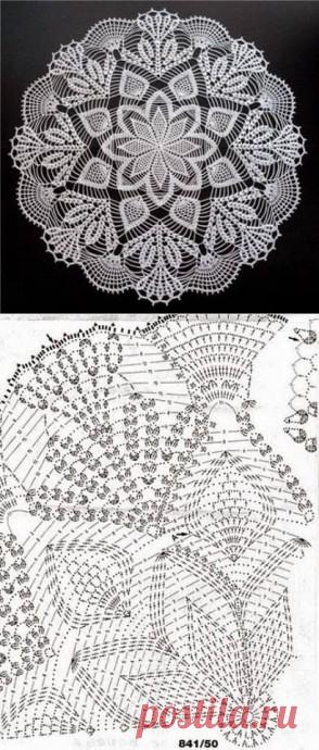 Большая подборка схем для салфеток
