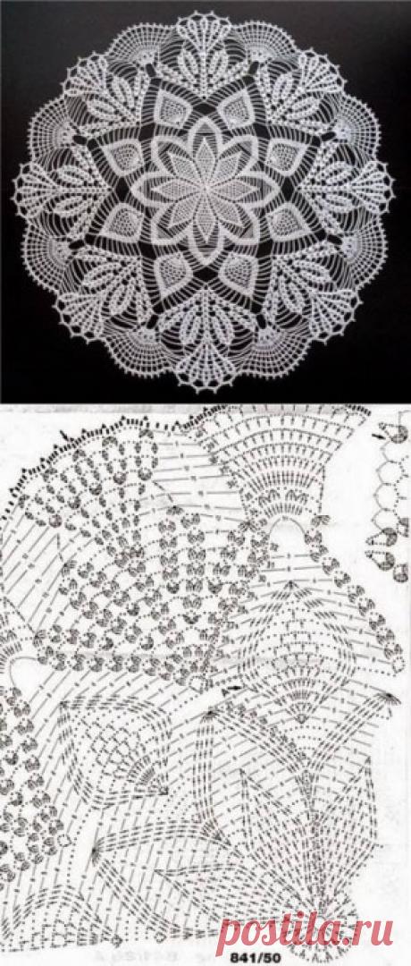Большая подборка схем для салфеток