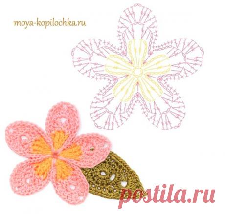 Вязаные цветы. 100 цветочных мотивов для вязания крючком со схемами - Вязание - Моя копилочка