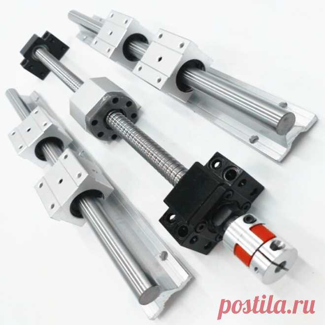 3 SBR16 Линейный Направляющая + 3 ШВП RM1605 + 3BK/BF12 + гайка Корпус + муфты для ЧПУ маршрутизатор/Фрезерные станки купить на AliExpress