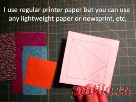 Paper Piecing Made Easy Tutorial - YouTube
