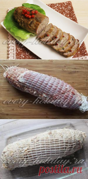 Мясной батон из фарша - рецепт с фото