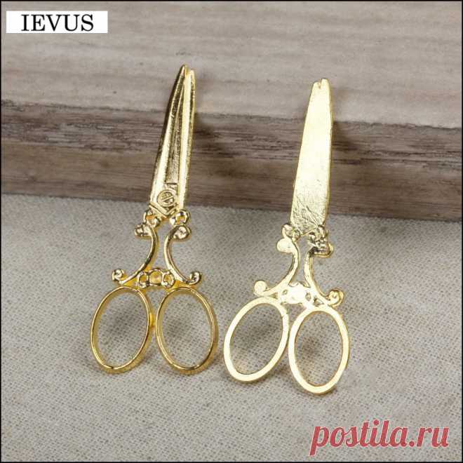 Цена по прейскуранту завода 5 Шт./лот 60 мм * 25 мм блестящий золотой цвет очарование инструмент ножницами металла очарование поделки ручной работы ремесло для Изготовления Ювелирных Изделий купить на AliExpress