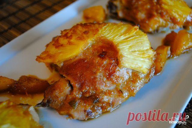 Курица, запеченная с ананасами - пошаговый кулинарный рецепт на Повар.ру