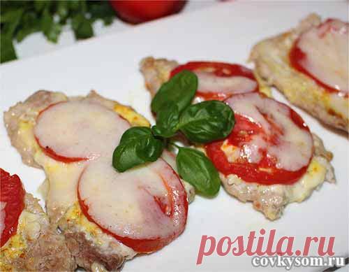 Свиные отбивные под сыром в духовке