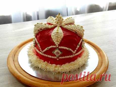 ТОРТ ДЛЯ МУЖЧИНЫ "КОРОНА ДЛЯ КОРОЛЯ" от SWEET BEAUTY СЛАДКАЯ КРАСОТА ,  KROWN FOR KING CAKE