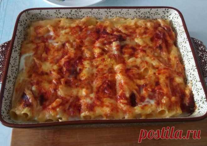макароны с ветчиной