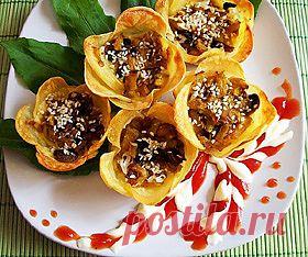 Смотрите здесь рецепт картофельных цветочков с начинкой. Невероятно красиво и просто!