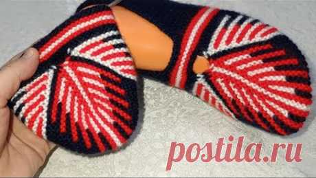 💥Efsane oldu 👌🏼 iki şiş patik yapılışı #knitting #crochet #keşfet #diy #handmade #örgü #beşşiş