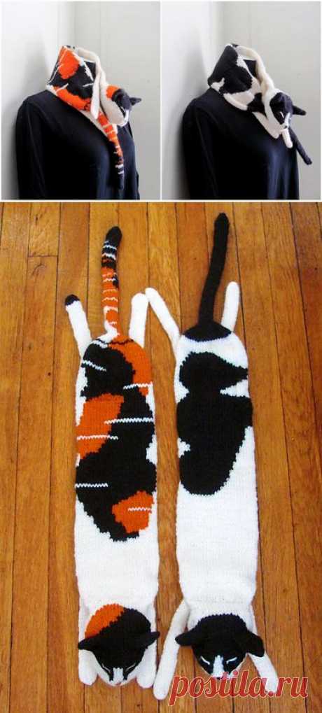 Ravelry: Telon &amp; Mio the Cat Scarves pattern by Dyah Dyanita