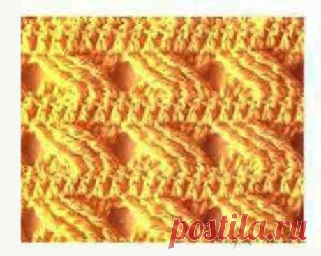 Ажурная плетенка  вязаная крючком, схема по ссылке:   https://ru4kami.ru/vyazhem-uzory/548-azhurnaya-pletenka-vyazanie-kryuchkom.html