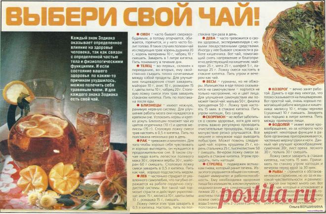 Выбери свой чай по знаку зодиака