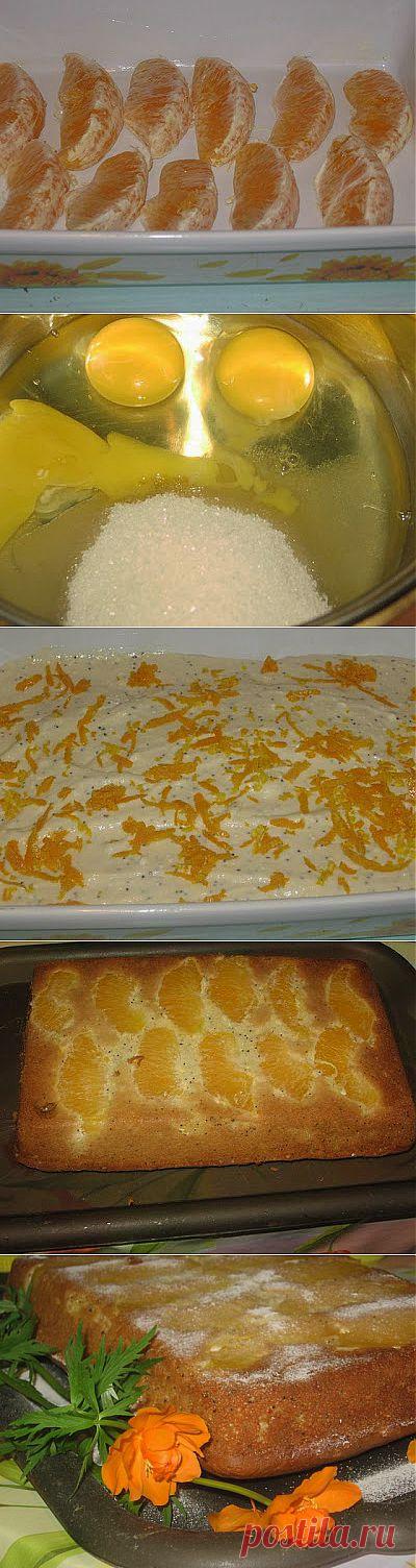Творожный пирог с апельсином - Простые рецепты Овкусе.ру