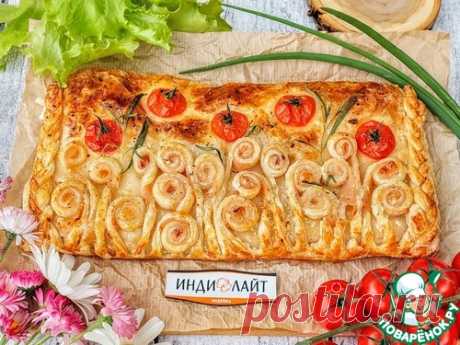 Пирог с ветчиной и творожным сыром – кулинарный рецепт