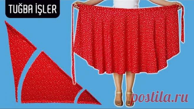 How to Make Wrap Skirt with Side Knot | Tuğba İşler