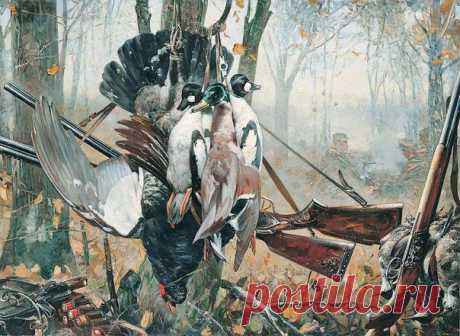 Охота - это таинство природы! В крови у нас, из глубины веков. Как предков наших продолженье Как внутренний, великий зов. Как жажда жизни проявленье Как сильных мира торжество, Как вызов, брошенный природе, Как стойкость трудностям назло. Охота …это зори и закаты, Степей размах, ковыльные ветра, Таёжный лес, речные перекаты, Привалы и ночёвки у костра. Охотники – романтики, бродяги Скитальцы по родной земле От летних зорь до снегопадов Со страстью в сердце и душе. Охота, кровь вскипает в жилах…