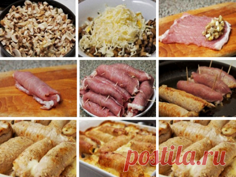 Рулетики мясные к праздничному столу