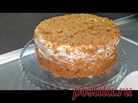 Без духовки, на сковороде. Вкуснейший торт за 15 минут, понравится всем.