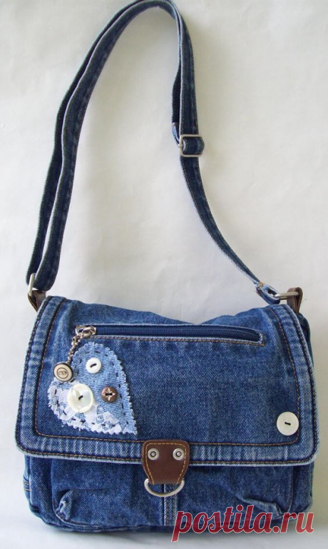 (291) Denim Purse Denim Bag - Vintage - Recycled