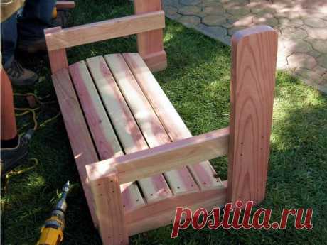 How to Build a Freestanding Arbor Swing | how-tos | DIY