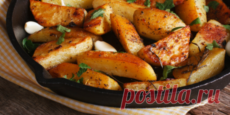 Как приготовить картошку по-деревенски: мой хрустящий рецепт! | Еда от ШефМаркет | Дзен