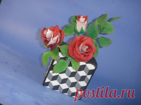 Роза Осирия. Цветы из мастики. Gumpaste flowers. Rose Osiria.