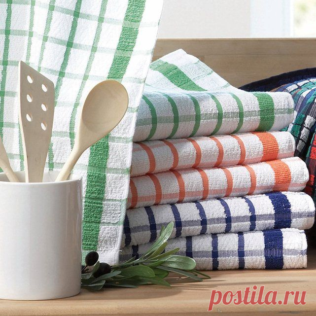 Стирка кухонных полотенец горчицей