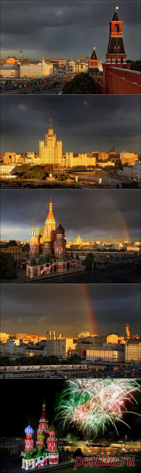 Красивые Виды со Спасской башни Московского Кремля.