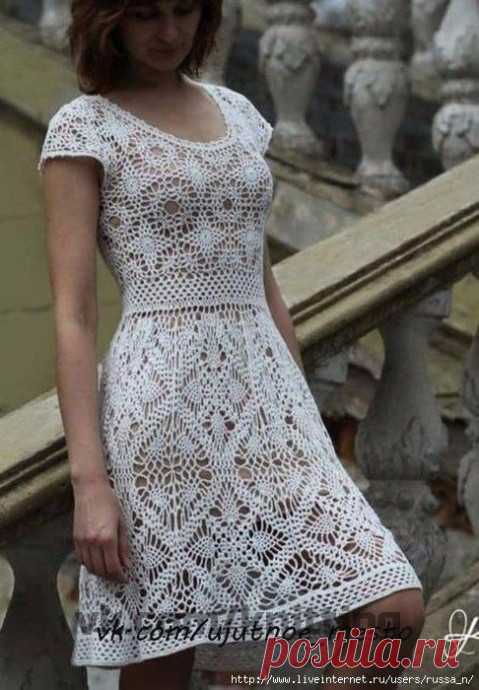 Изящное платье крючком