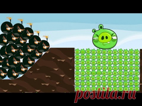 Angry Birds - 9999+ SHOCK WAVE BIRDS HIT 100 PIGGIES FAMILY!